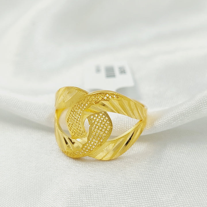 21K خاتم حزام-مجوهرات الشيخ سعيد-Saeed Jewelry 