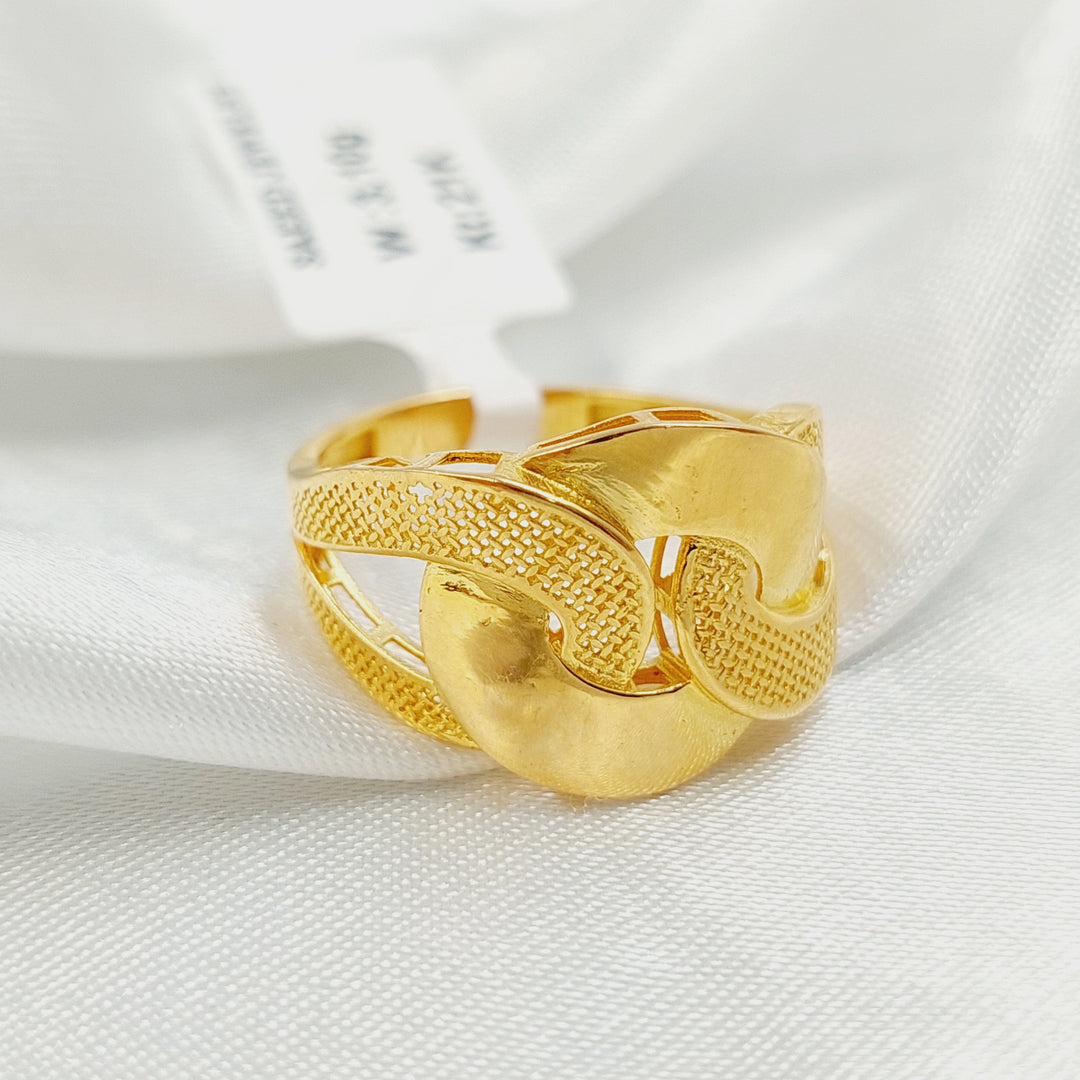 21K خاتم حزام-مجوهرات الشيخ سعيد-Saeed Jewelry 