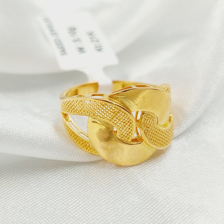 21K خاتم حزام-مجوهرات الشيخ سعيد-Saeed Jewelry 