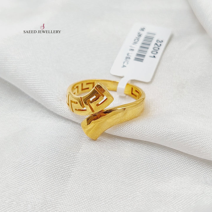 21K Gold Belt Ring by Saeed Jewelry - Image 4