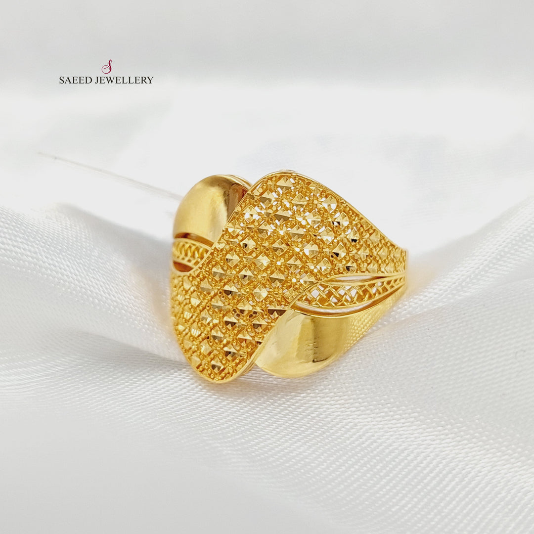 Belt Ring Made of 21K Gold by Saeed Jewelry 