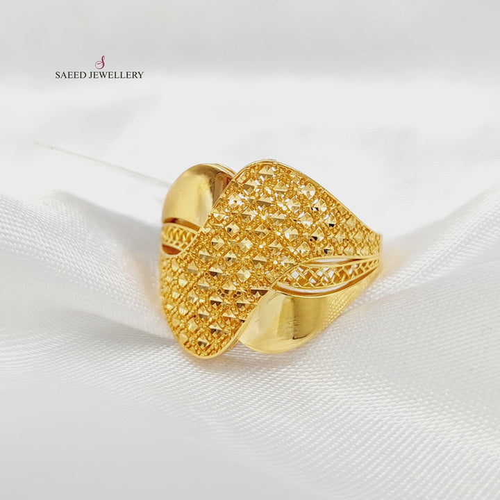 Belt Ring Made of 21K Gold by Saeed Jewelry 