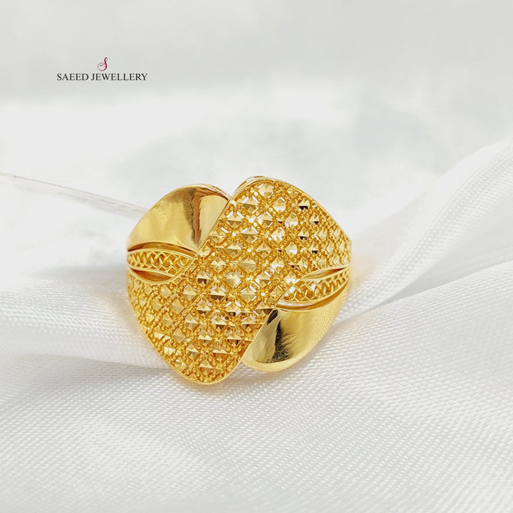 Belt Ring Made of 21K Gold by Saeed Jewelry 