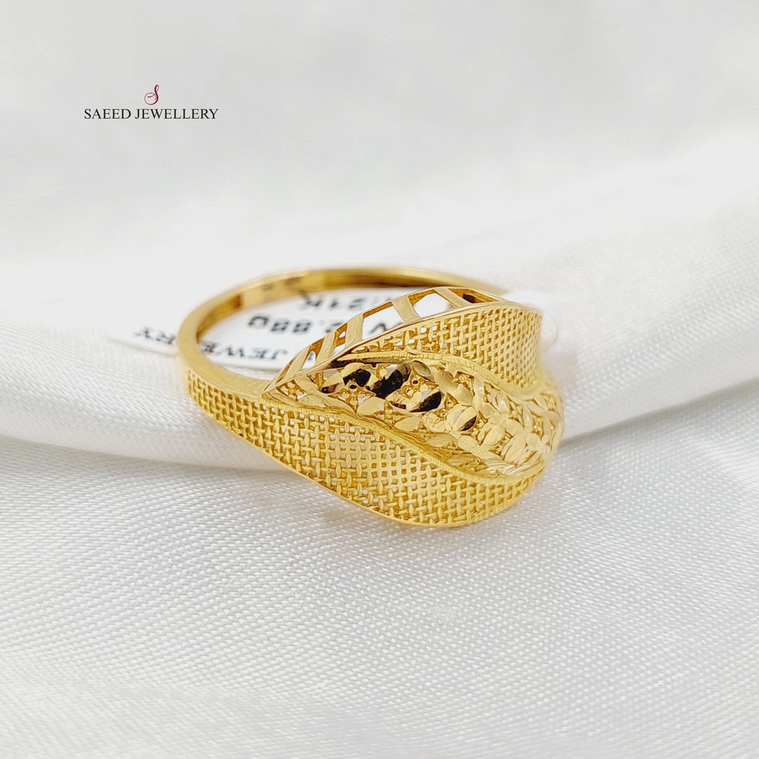 21K Gold Belt Ring by Saeed Jewelry - Image 3