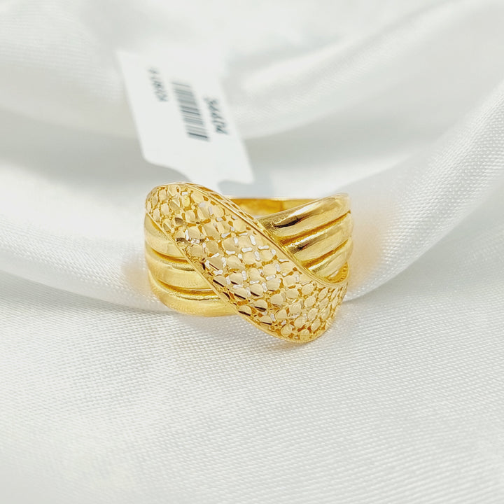 21K خاتم حزام-مجوهرات الشيخ سعيد-Saeed Jewelry 