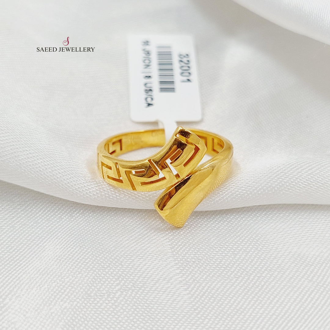 21K Gold Belt Ring by Saeed Jewelry - Image 3