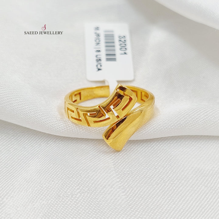 21K Gold Belt Ring by Saeed Jewelry - Image 3