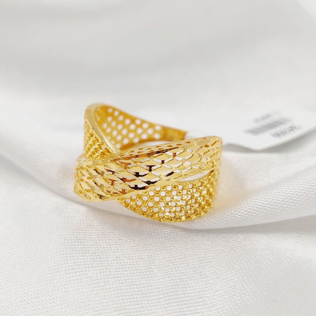 21K خاتم حزام-مجوهرات الشيخ سعيد-Saeed Jewelry 