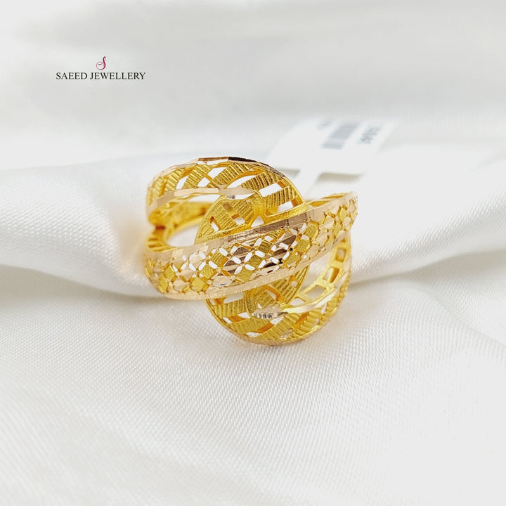 21K Gold Belt Ring by Saeed Jewelry - Image 1