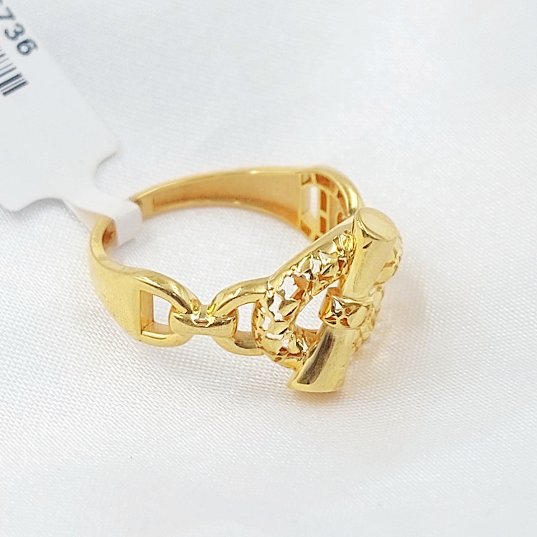 Belt Ring Made of 21K Gold by Saeed Jewelry 