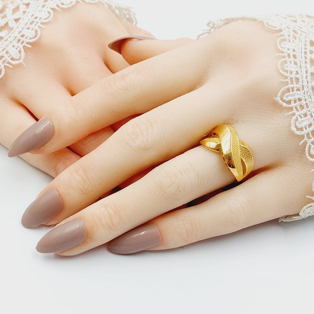 21K خاتم حزام-مجوهرات الشيخ سعيد-Saeed Jewelry 