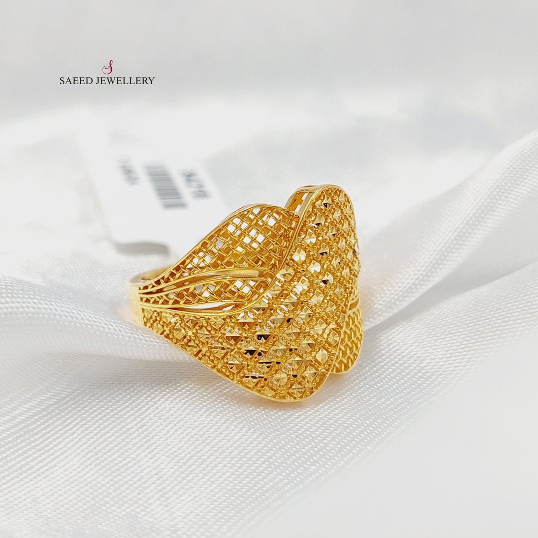 Belt Ring Made of 21K Gold by Saeed Jewelry 
