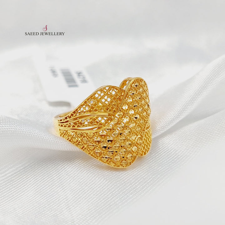 Belt Ring Made of 21K Gold by Saeed Jewelry 