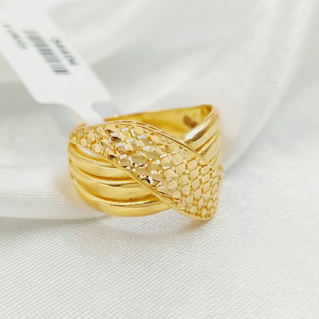 21K خاتم حزام-مجوهرات الشيخ سعيد-Saeed Jewelry 