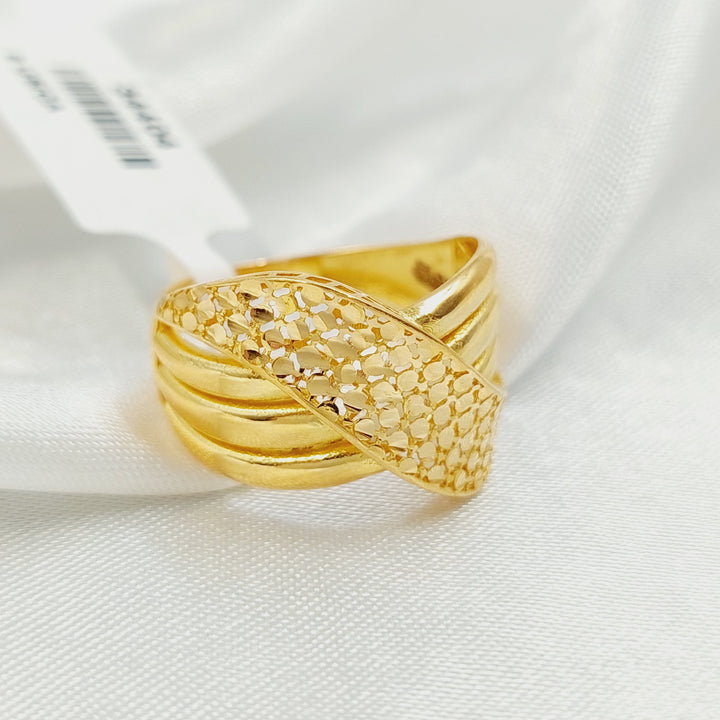 21K خاتم حزام-مجوهرات الشيخ سعيد-Saeed Jewelry 