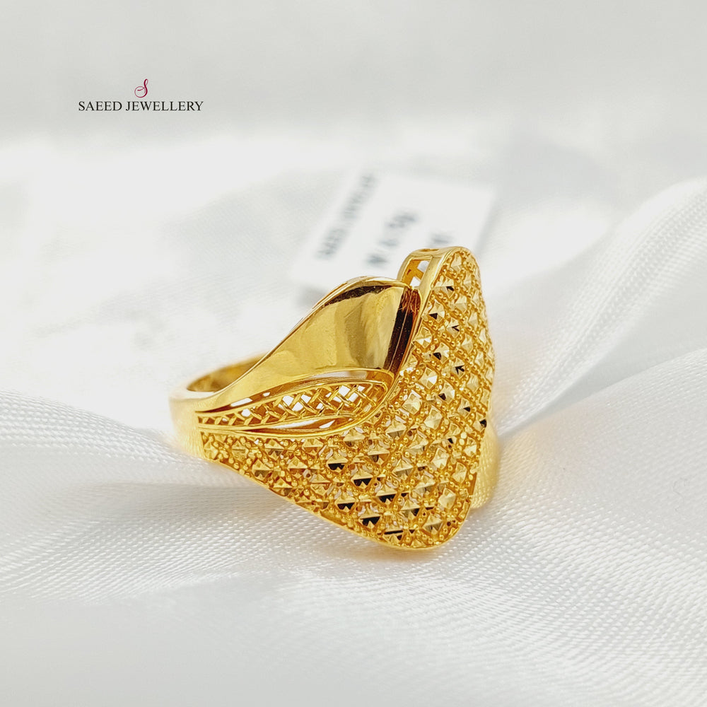 Belt Ring Made of 21K Gold by Saeed Jewelry 