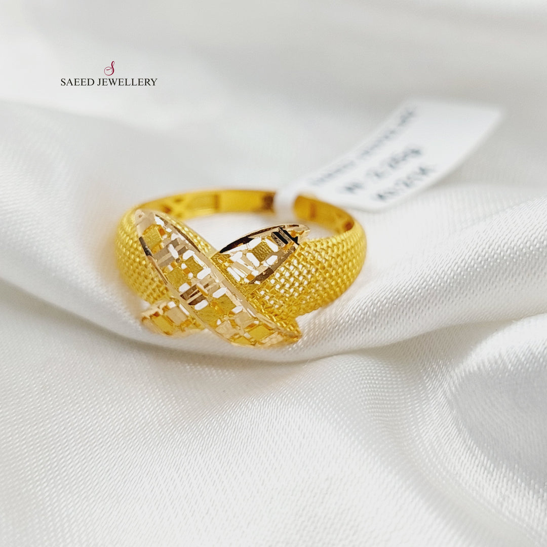 21K Gold Belt Ring by Saeed Jewelry - Image 6