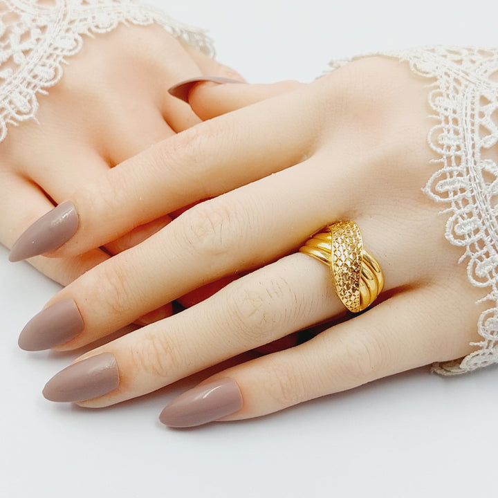 21K خاتم حزام-مجوهرات الشيخ سعيد-Saeed Jewelry 