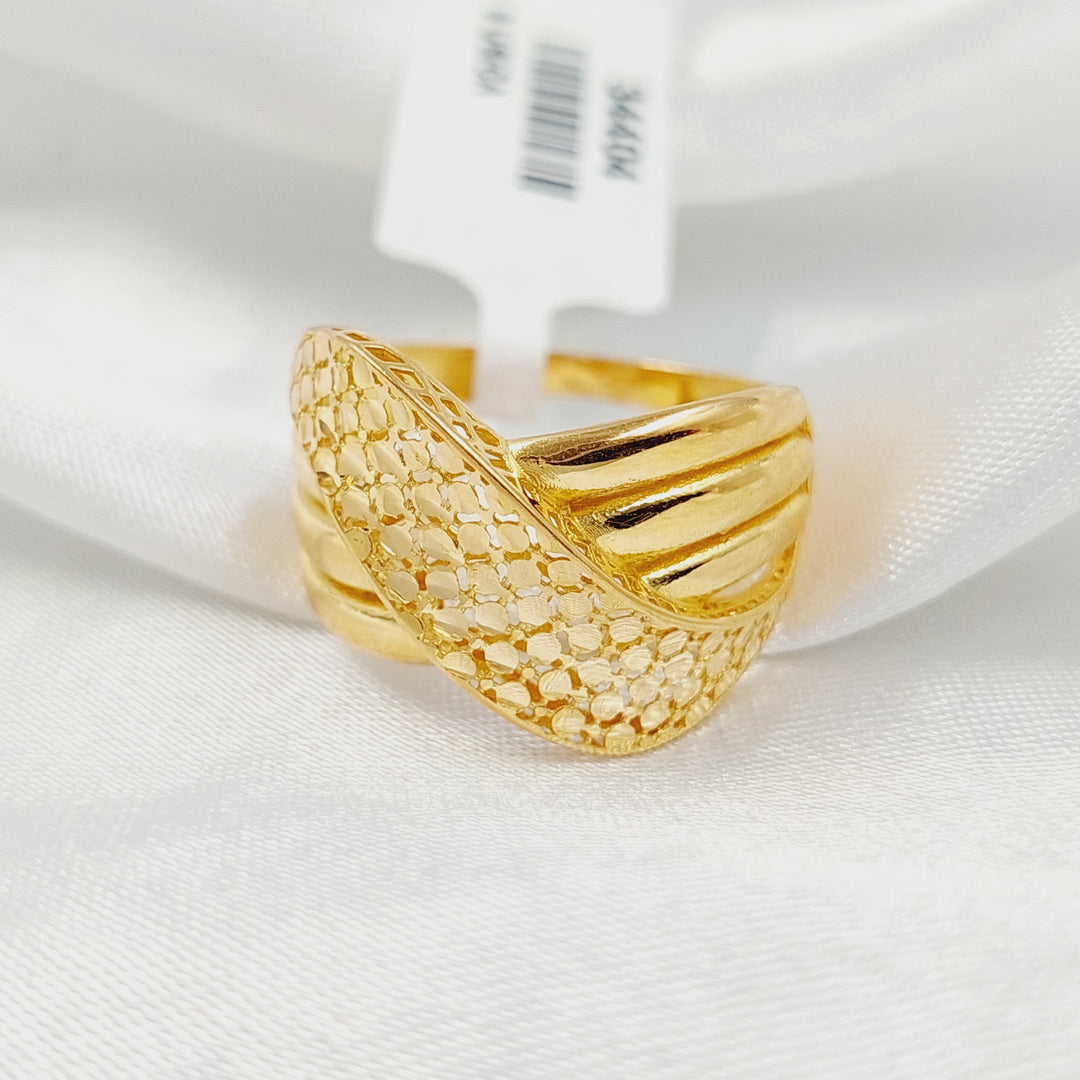 21K خاتم حزام-مجوهرات الشيخ سعيد-Saeed Jewelry 