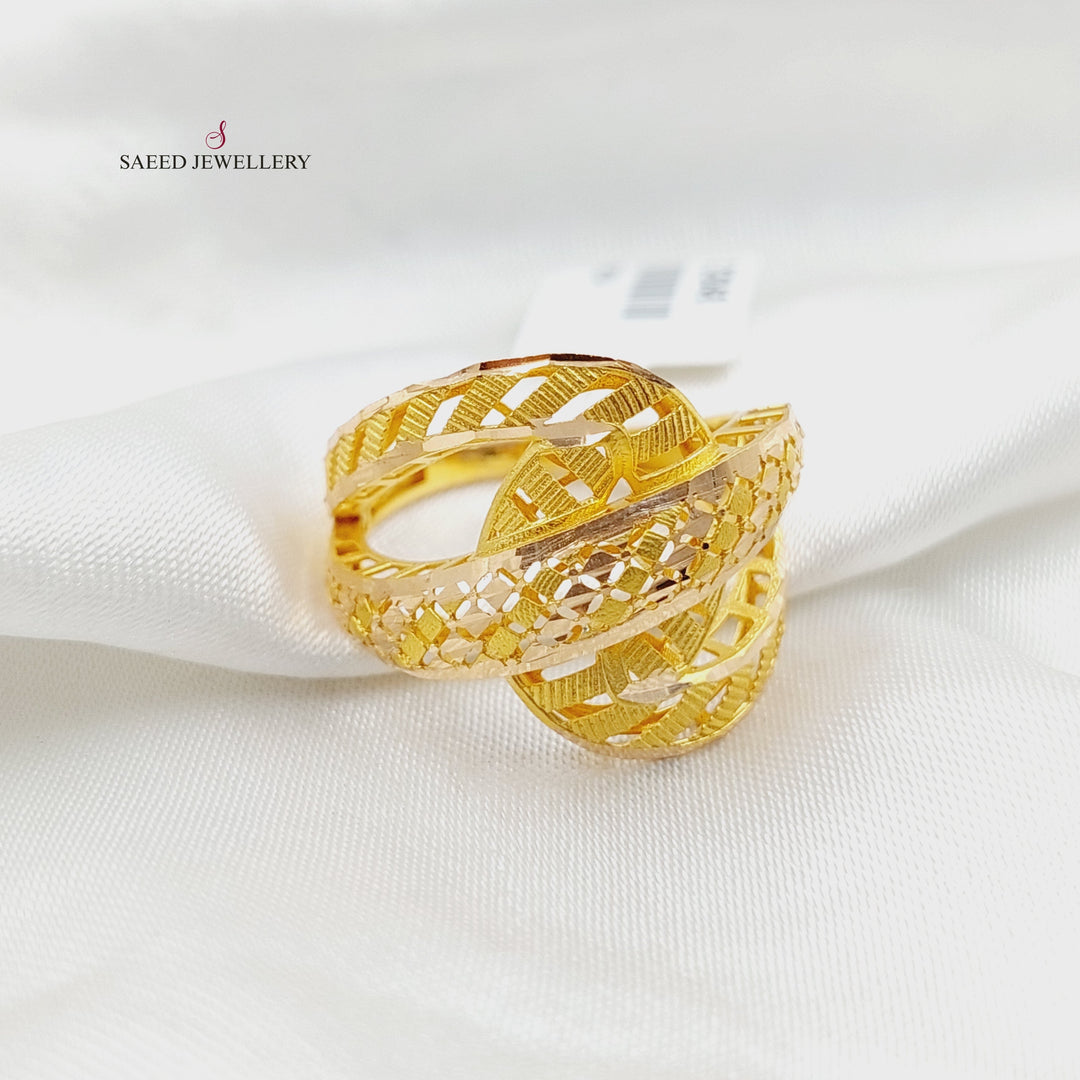 21K Gold Belt Ring by Saeed Jewelry - Image 2