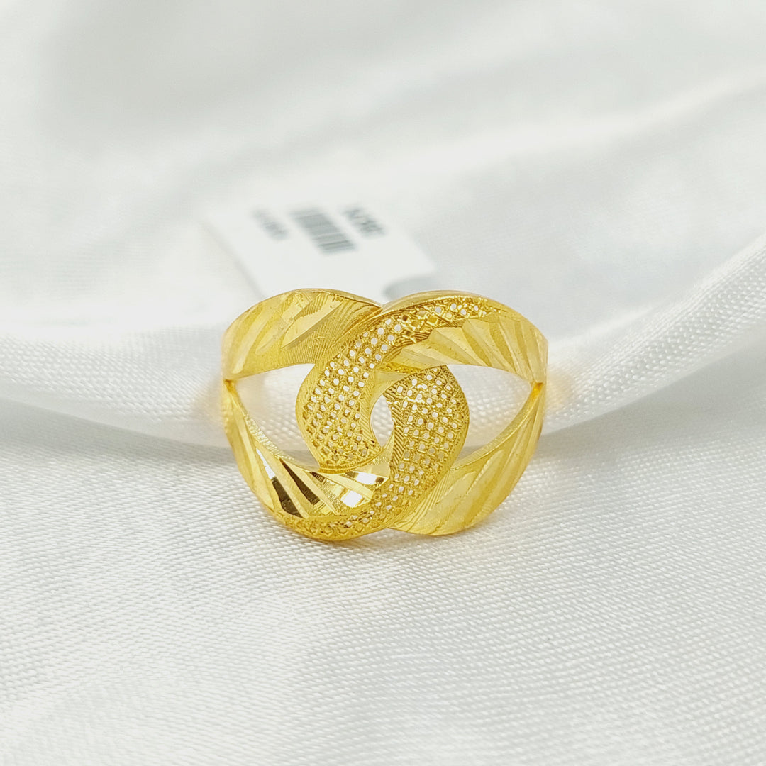 21K خاتم حزام-مجوهرات الشيخ سعيد-Saeed Jewelry 