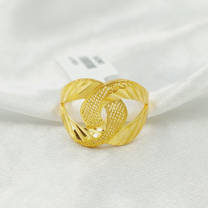 21K خاتم حزام-مجوهرات الشيخ سعيد-Saeed Jewelry 