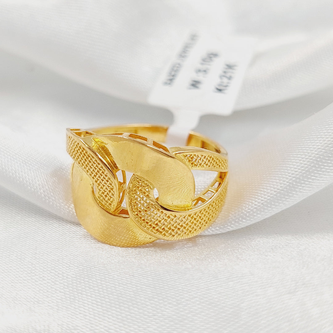 21K خاتم حزام-مجوهرات الشيخ سعيد-Saeed Jewelry 