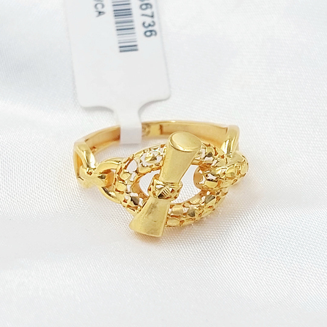 Belt Ring Made of 21K Gold by Saeed Jewelry 