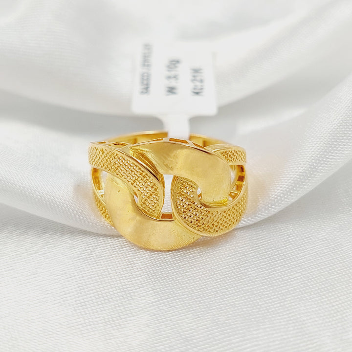 21K خاتم حزام-مجوهرات الشيخ سعيد-Saeed Jewelry 