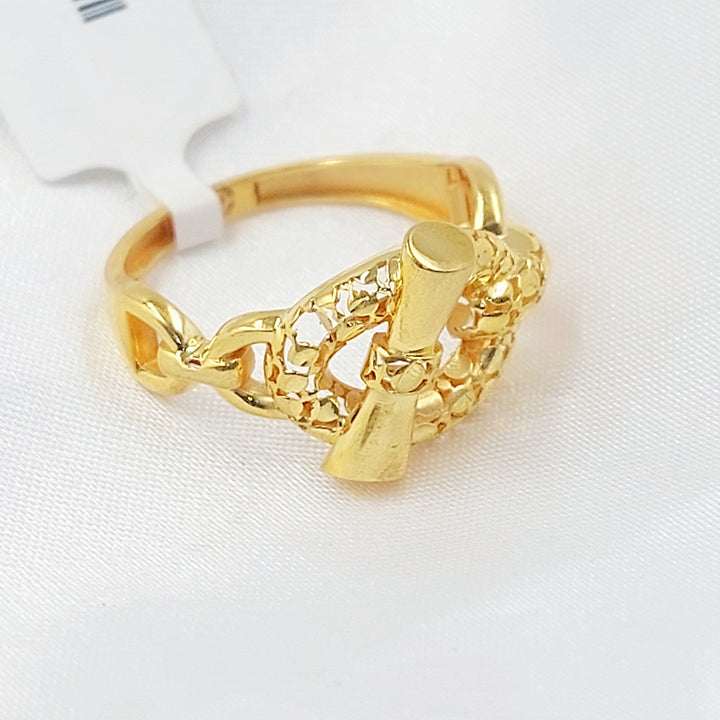 Belt Ring Made of 21K Gold by Saeed Jewelry 