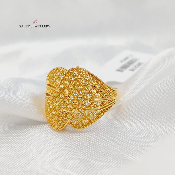 Belt Ring Made of 21K Gold by Saeed Jewelry 