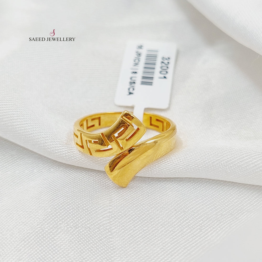 21K Gold Belt Ring by Saeed Jewelry - Image 2