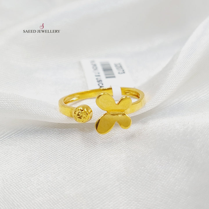 21K Gold Butterfly Ring by Saeed Jewelry - Image 2