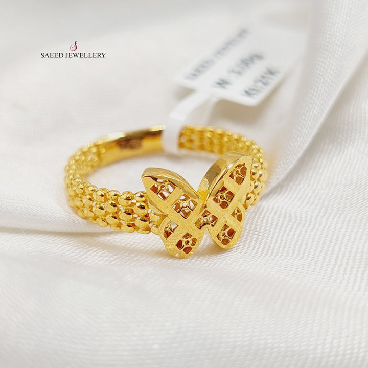 21K Gold Butterfly Ring by Saeed Jewelry - Image 6