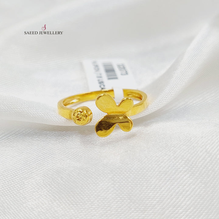 21K Gold Butterfly Ring by Saeed Jewelry - Image 4