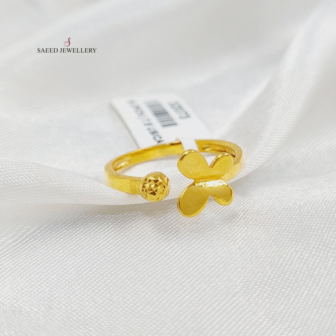 21K Gold Butterfly Ring by Saeed Jewelry - Image 3