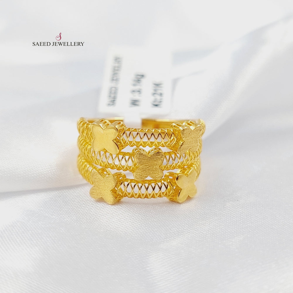 Butterfly Ring Made of 21K Gold by Saeed Jewelry 