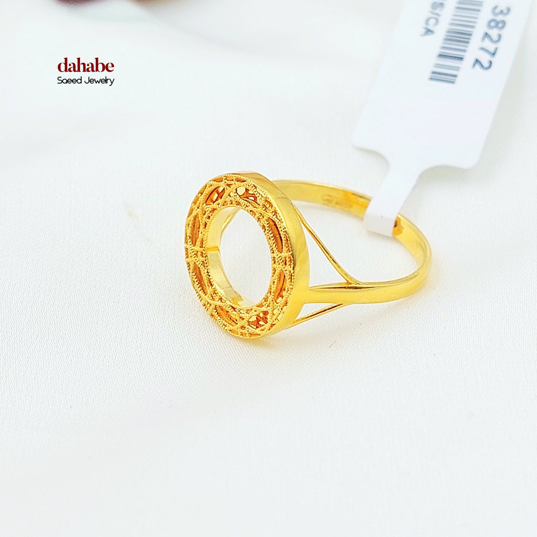 Deluxe Ring Made of 21K Gold by Saeed Jewelry 