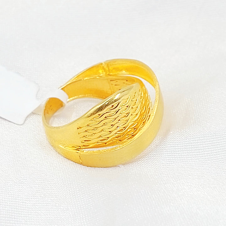 Deluxe Ring Made of 21K Gold by Saeed Jewelry 
