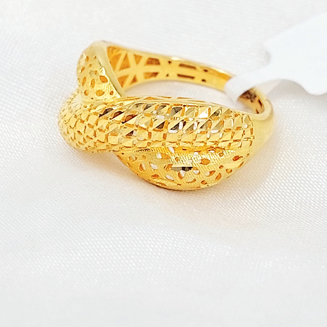 Deluxe Ring Made of 21K Gold by Saeed Jewelry 