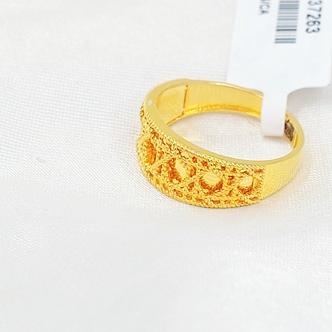 21K خاتم اكسترا-مجوهرات الشيخ سعيد-Saeed Jewelry 