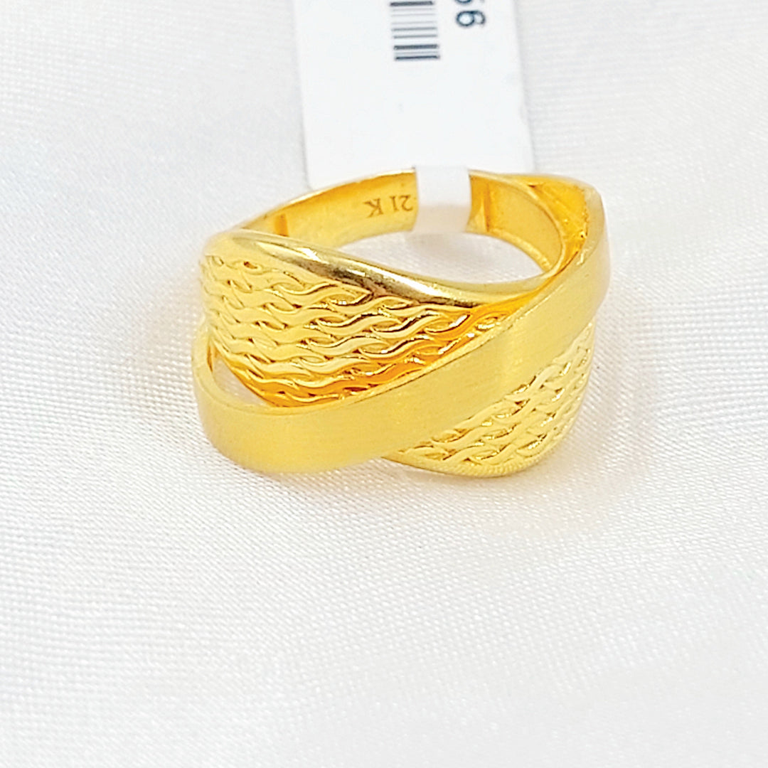 Deluxe Ring Made of 21K Gold by Saeed Jewelry 