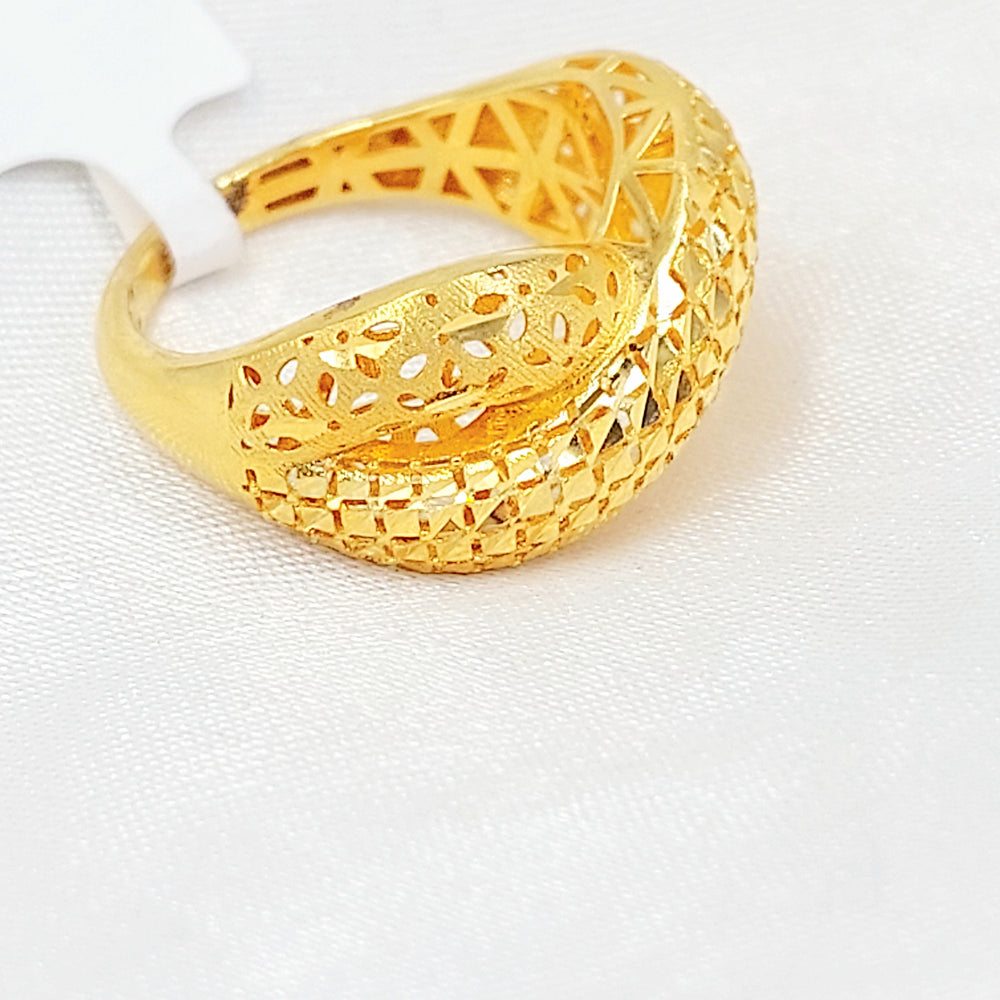 Deluxe Ring Made of 21K Gold by Saeed Jewelry 