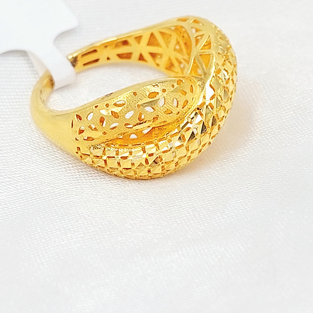 Deluxe Ring Made of 21K Gold by Saeed Jewelry 