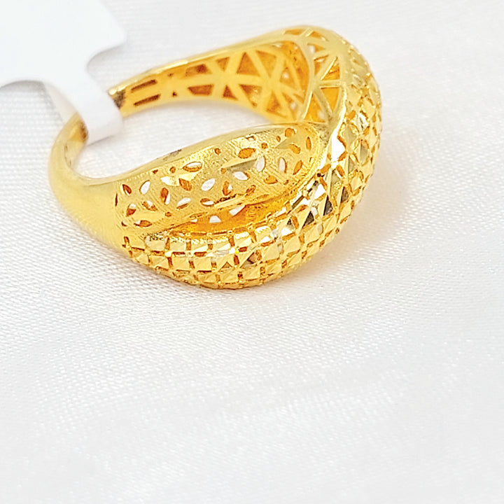 Deluxe Ring Made of 21K Gold by Saeed Jewelry 