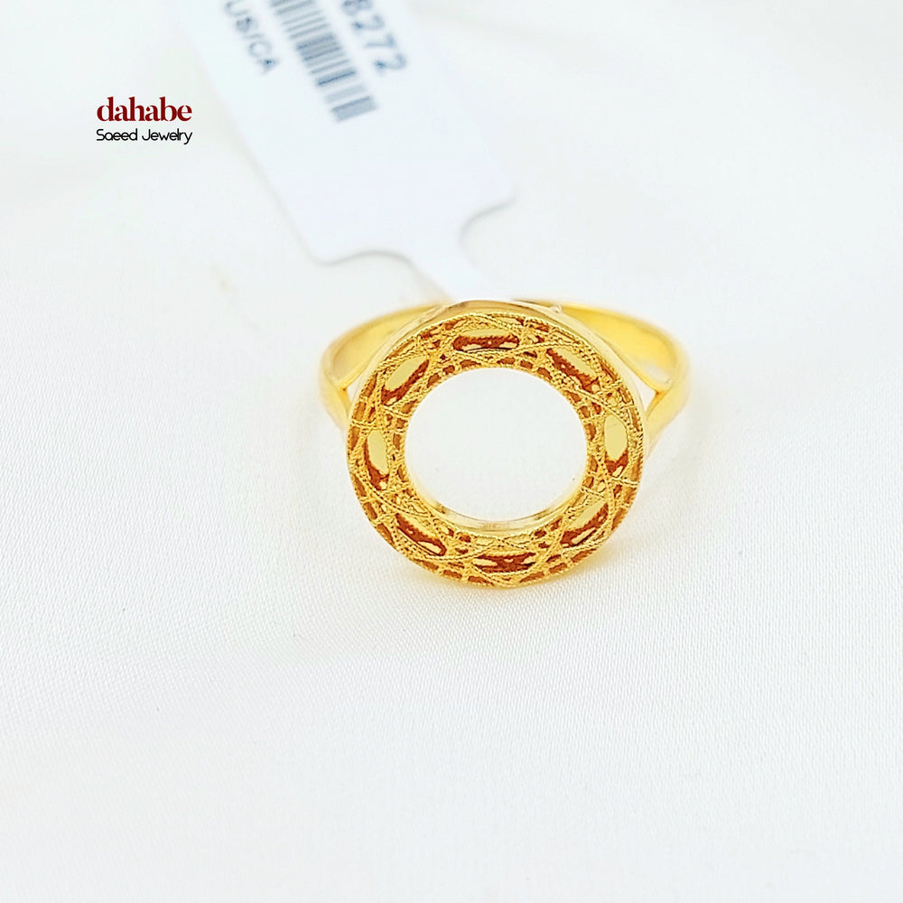 Deluxe Ring Made of 21K Gold by Saeed Jewelry 