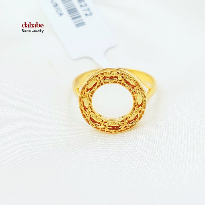 Deluxe Ring Made of 21K Gold by Saeed Jewelry 