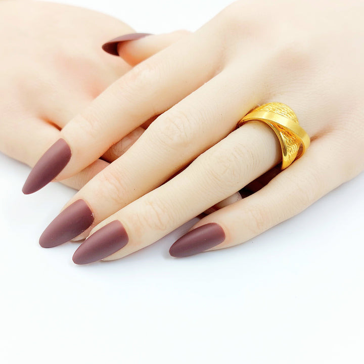 Deluxe Ring Made of 21K Gold by Saeed Jewelry 