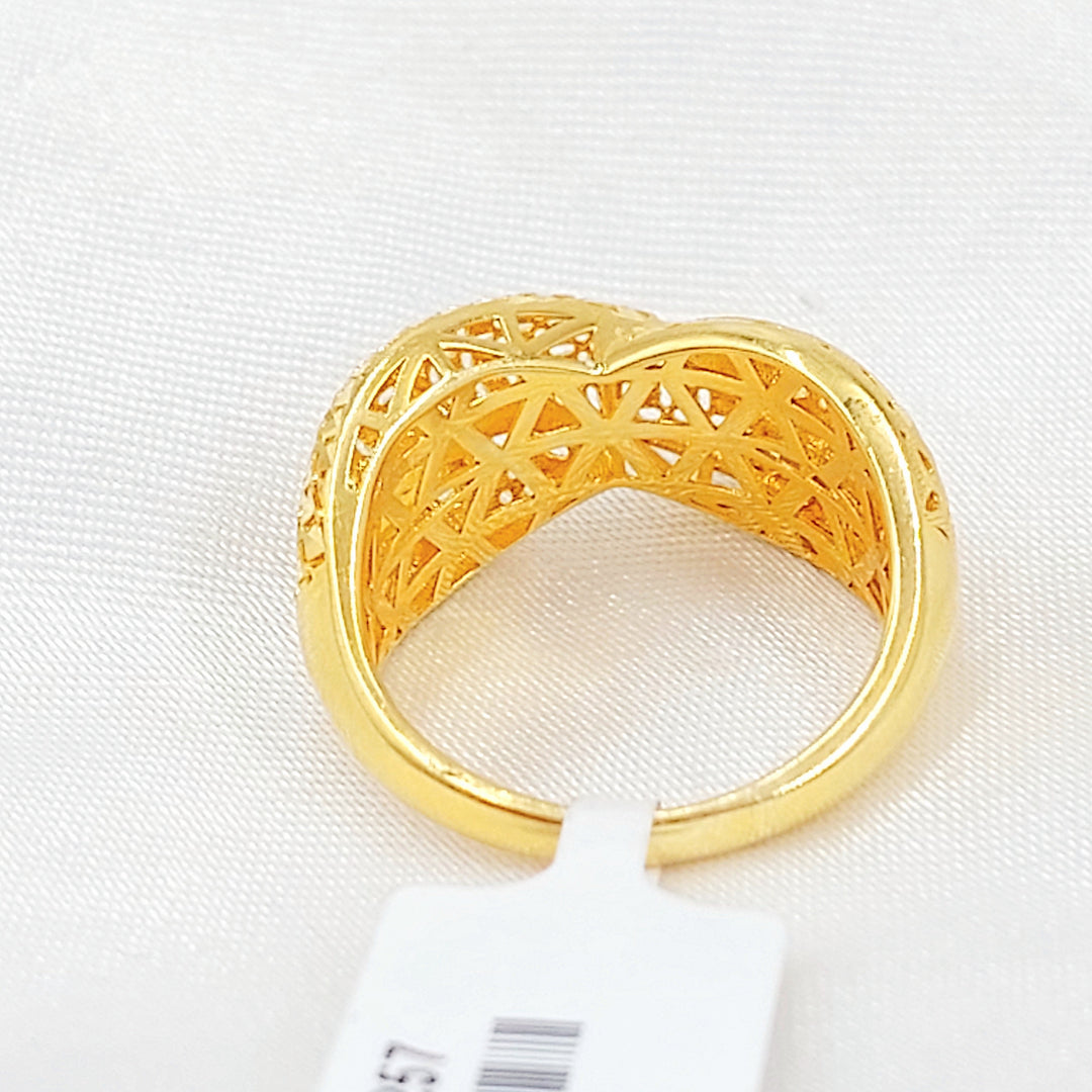 Deluxe Ring Made of 21K Gold by Saeed Jewelry 