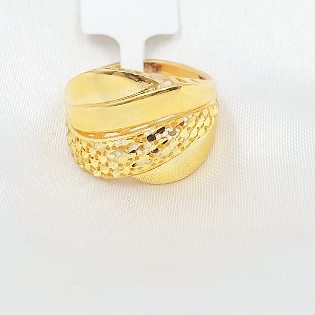 21K خاتم اكسترا-مجوهرات الشيخ سعيد-Saeed Jewelry 